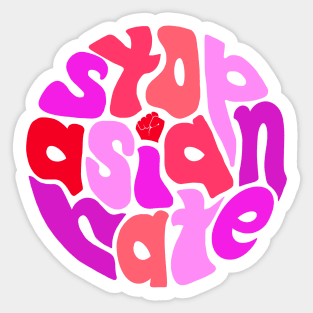 Stop Asian Hate ))(( # Asian Lives Matter Design Sticker